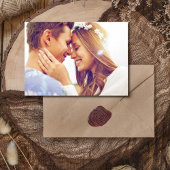 Modern Green Garden Wedding Foto Save The Date