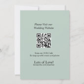 Modern Green Geometric Design Save the Date Card Kaart (Achterkant)