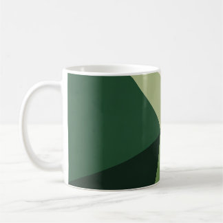 Modern Green Geometric Starburst Koffiemok