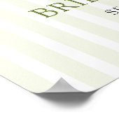 Modern Green Gingham Perfect Pair Bridal Shower Poster (Hoek)