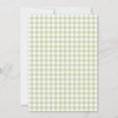 Modern Green Gingham Perfect Pear Vrijgezellenfees Kaart (Achterkant)