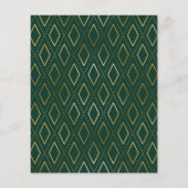 Modern Green Gold Photo Afstuderen Hartelijk dank (Achterkant)