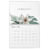Modern Green & Gold Tropical Kalender (Feb 2026)