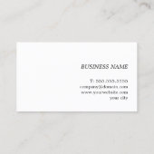 Modern Green Golden Line Bold Consultant Visitekaartje (Achterkant)