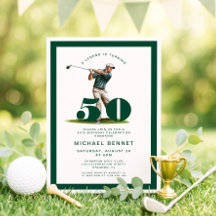 Modern Green Golf 50ste verjaardag
