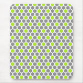 Modern Green Grey Geometric Muismat (Voorkant)