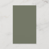 Modern Green Grid Visitekaartje –  (Achterkant)