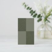 Modern Green Grid Visitekaartje –  (Staand voorkant)