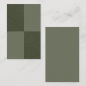 Modern Green Grid Visitekaartje –  (Voorkant / Achterkant)