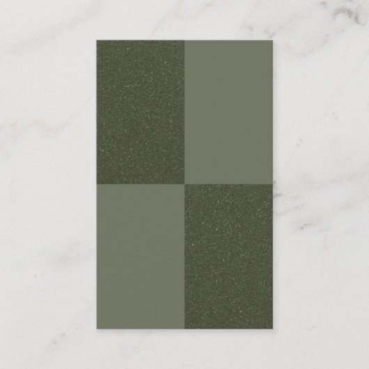 Modern Green Grid Visitekaartje –  (Voorkant)