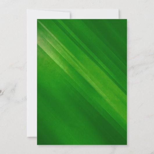 Modern Green Grunge Bar Mitzvah Invitaties Kaart (Achterkant)