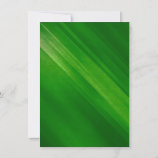 Modern Green Grunge Bar Mitzvah Reception Kaart (Achterkant)