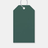 Modern Green Happy Holiday Cadeaulabel (Achterkant)