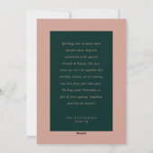 Modern Green HO Home voor de Feestdagen Familie Feestdagenkaart (Achterkant)