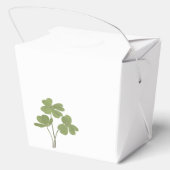 Modern Green Irish Four Leaf Clover Hartelijk dank Bedankdoosjes (Achterkant)