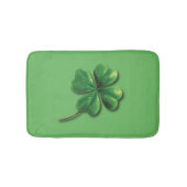 Modern Green Irish Shamrock Badmat (Voorkant)