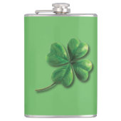 Modern Green Irish Shamrock Heupfles (Voorkant)