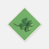 Modern Green Irish Shamrock Servet (Hoek)