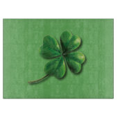 Modern Green Irish Shamrock Snijplank (Voorkant)