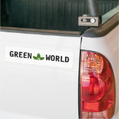 Modern Green Laurel Leaves Persoonlijk Bumpersticker (Op Truck)