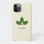 Modern Green Laurel lekt op Ivory Case-Mate iPhone Case (Achterkant)