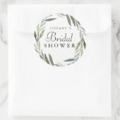 Modern Green Leaf Wreath Vrijgezellenfeest Sticker (Tas)