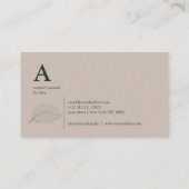 Modern Green Logo Visitekaartje (Achterkant)