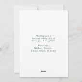 Modern Green Merry en Bright non-Photo Feestdagenkaart (Achterkant)