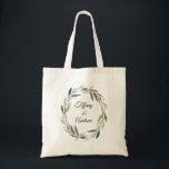 Modern Green Olive Leaf Wreath Wedding Gift Favor Tote Bag<br><div class="desc">Modern Green Olive Leaf Wreath Wedding Gift Favor Matching collectie in Niche and Nest store. Kunstwerk op www.EssemCreatives.etsy.com Zie bijpassend collectie</div>