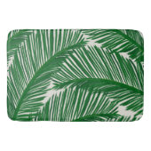 Modern Green Palm Leaf Tropical Pattern Badmat (Voorkant)