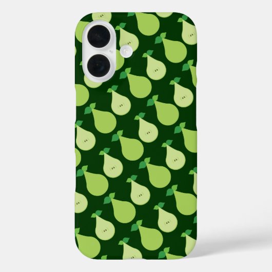 Modern Green Pear iPhone Case (Achterkant)