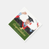 Modern Green Photo afstuderen klasse van 20xx Servet (Hoek)