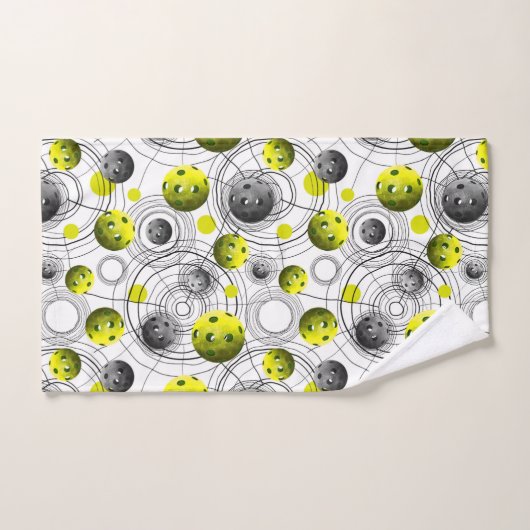 Modern Green Pickelball Sweat Towel Handdoek (Handdoek)