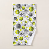Modern Green Pickelball Sweat Towel Handdoek (Handdoek)