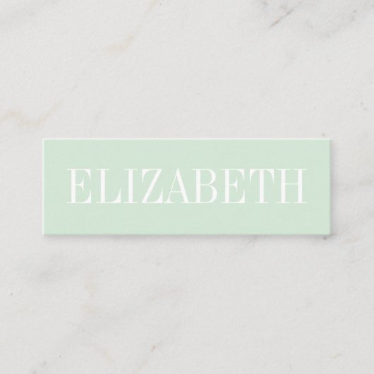 Modern Green QRCode Visitekaartje (Voorkant)