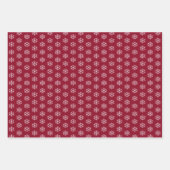 Modern Green Red Blue Snowflake Christmas Inpakpapier Vel (Voorkant 2)