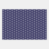 Modern Green Red Blue Snowflake Christmas Inpakpapier Vel (Voorkant 3)