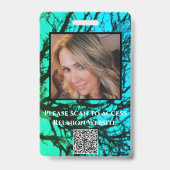 Modern Green Rustic Family Reunion Gift Badge (Achterkant)