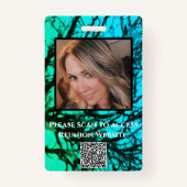 Modern Green Rustic Family Reunion Gift Badge (Achterkant)