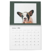 Modern Green Scrapbook Pet Photo  Kalender (Jan 2026)