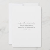 Modern Green Script Foto bruiloft Elopement Kaart (Achterkant)