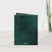 Modern Green Silver Snowflakes Business Feestdagen Kaart (Achterkant)