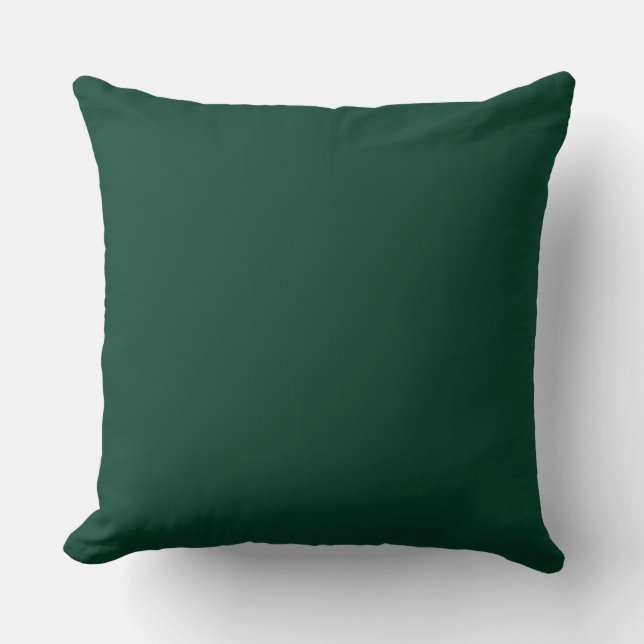Modern  Green, Solid ,Throw Pillow Kussen (Voorkant)