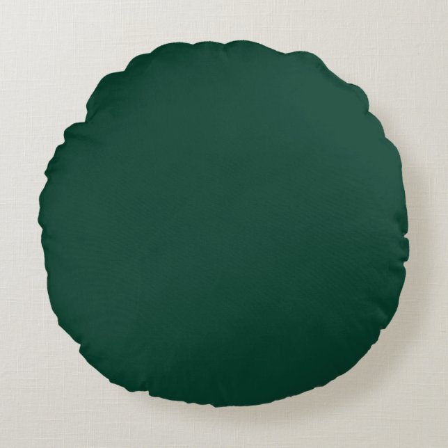 Modern  Green, Solid ,Throw Pillow Rond Kussen (Voorkant)