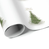 Modern Green Spiral Christmas Tree,Wapping paper Cadeaupapier (Rol Hoek)