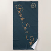 Modern Green Strandlaken (Voorkant)