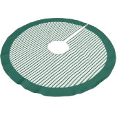 Modern Green Stripes Christmas Kerstboom Rok (Gekanteld)