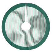 Modern Green Stripes Christmas Kerstboom Rok (Voorkant)