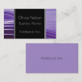 Modern Green Stripes Visitekaartje (Voorkant / Achterkant)