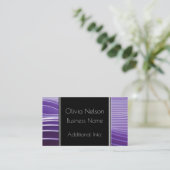 Modern Green Stripes Visitekaartje (Staand voorkant)